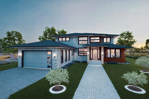 Modern House Plan - Edgeview 84676 - Front Exterior