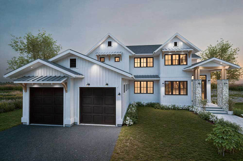 Farmhouse House Plan - Oakstone 45313 - Front Exterior