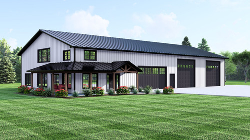 Country House Plan - 68990 - Front Exterior