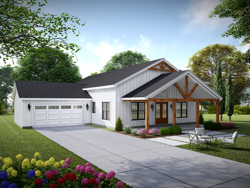 Craftsman House Plan - Little Pleasant Ridge 59530 - Front Exterior