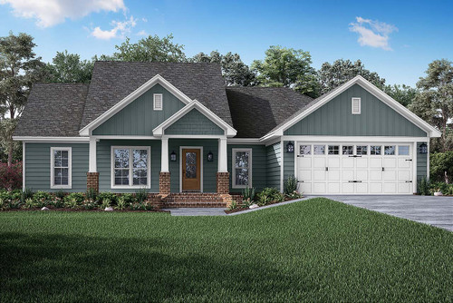 Craftsman House Plan - East Bailey 21552 - Front Exterior