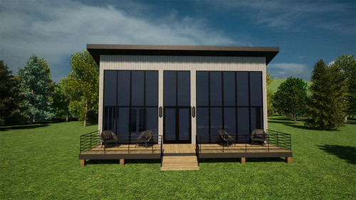 Contemporary House Plan - Texaco 14908 - Front Exterior