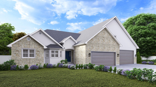 Traditional House Plan - Phelps 74141 - Front Exterior