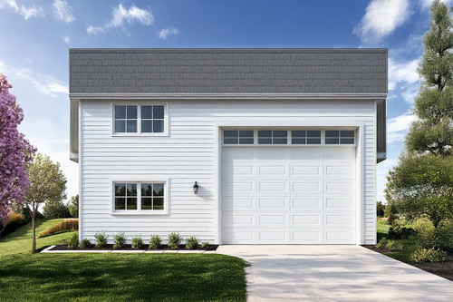 Saltbox House Plan - RV Garage 29553 - Front Exterior