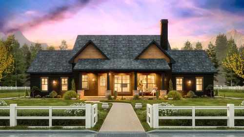 Farmhouse House Plan - Blackwell Farmhouse 11293 - Front Exterior