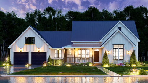 Farmhouse House Plan - Debbie 3 86255 - Front Exterior
