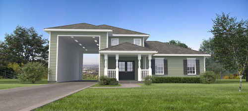 Traditional House Plan - 77873 - Front Exterior