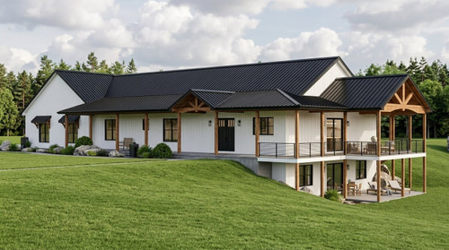 Country House Plan - 52221 - Front Exterior