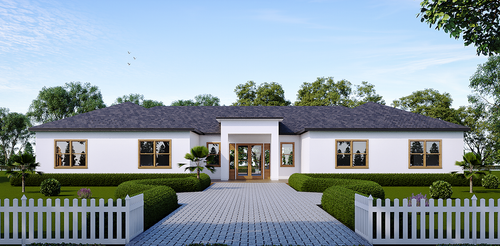 Mediterranean House Plan - The Retreat 45265 - Front Exterior