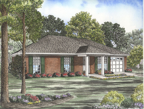 Traditional House Plan - Spruce Street 92406 - Front Exterior