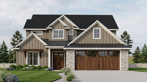Traditional House Plan - 74488 - Front Exterior