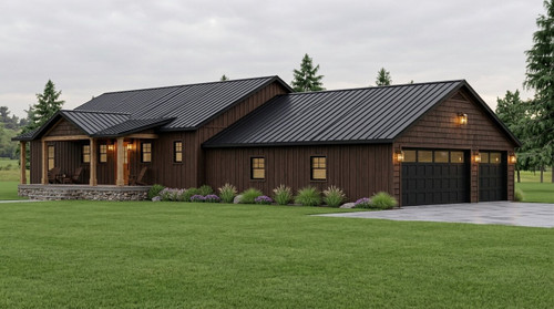 Country House Plan - 22317 - Front Exterior