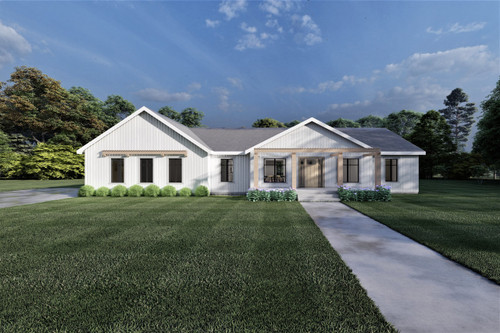 Farmhouse House Plan - Athens 53059 - Front Exterior