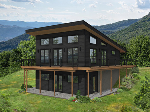 Contemporary House Plan - Asheville Mountain 3 29148 - Front Exterior