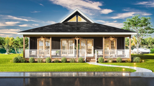 Contemporary House Plan - Longview 22 22925 - Front Exterior