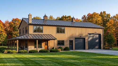 Mountain Rustic House Plan - 84145 - Front Exterior