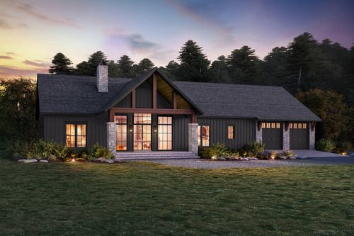 Farmhouse House Plan - Pinedale 99808 - Front Exterior