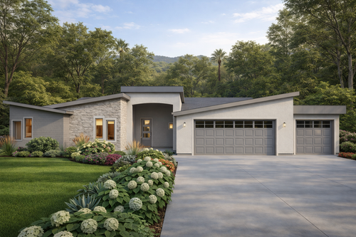 Contemporary House Plan - The Bridgeland 11625 - Front Exterior