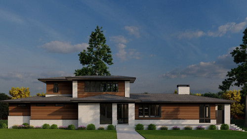 Contemporary House Plan - Horizon Peak 79426 - Front Exterior