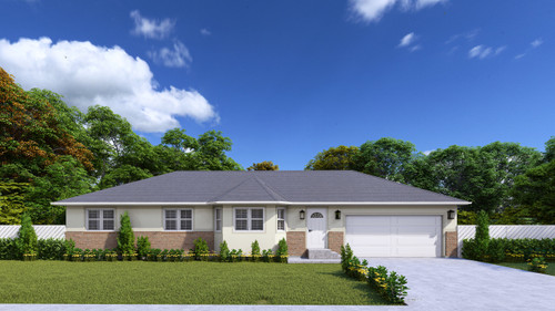 Ranch House Plan - Rollins 77833 - Front Exterior