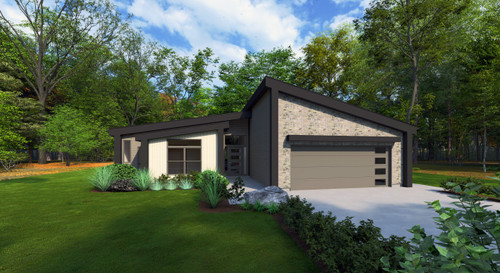Contemporary House Plan - Lake Haven 34653 - Front Exterior