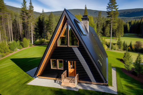 A-Frame House Plan - Akron 72150 - Front Exterior
