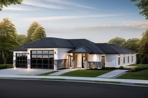 Craftsman House Plan - Amarillo 12768 - Front Exterior