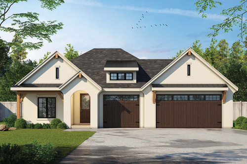 European House Plan - Gretna Falls 89913 - Front Exterior