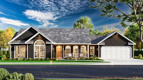 Ranch House Plan - Aspen 2 98667 - Front Exterior