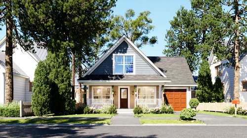 Craftsman House Plan - Stacy 3 27302 - Front Exterior