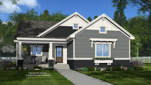 Craftsman House Plan - Carver 17692 - Front Exterior
