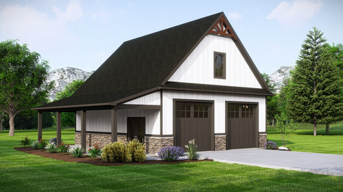 Country House Plan - 37671 - Front Exterior