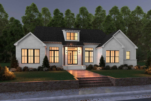 Farmhouse House Plan - Oxford 23728 - Front Exterior