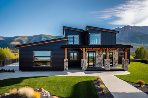 Modern House Plan - Columbia 19575 - Front Exterior