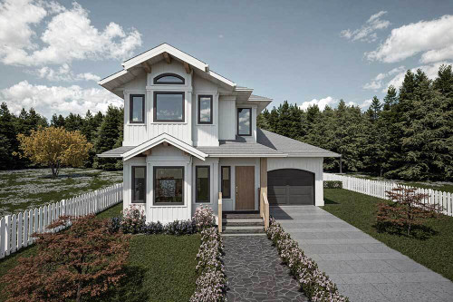 Farmhouse House Plan - Ambleway 40035 - Front Exterior