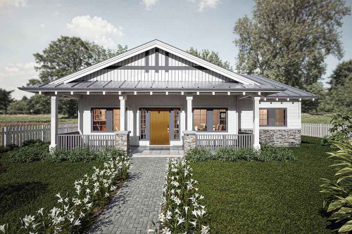 Cottage House Plan - Hideaway 83038 - Front Exterior