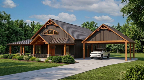 Country House Plan - 16440 - Front Exterior