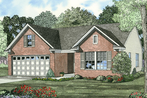 Traditional House Plan - Burlington Cove 93007 - Front Exterior