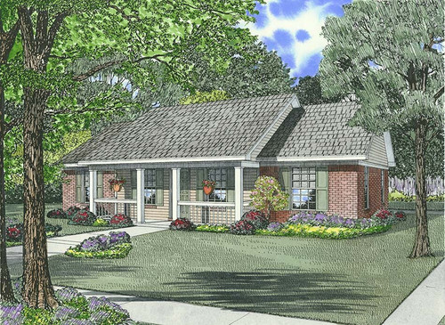 Southern House Plan - Elm Street 11079 - Front Exterior