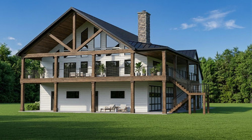 Farmhouse House Plan - 74842 - Front Exterior
