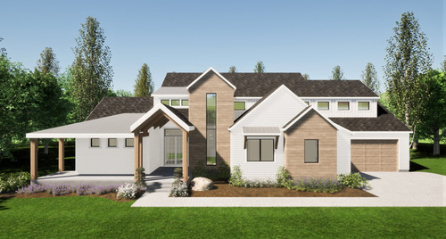 Farmhouse House Plan - The Ranch 93457 - Front Exterior