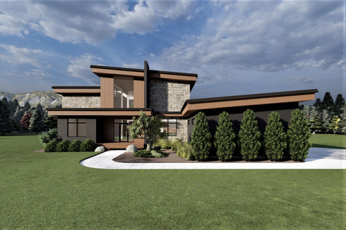 Modern House Plan - Yamakado 44774 - Front Exterior