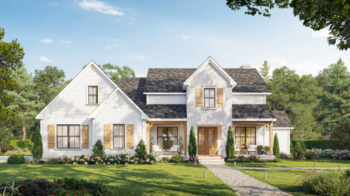 Farmhouse House Plan - Smith-2 65226 - Front Exterior