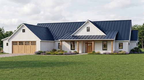 Farmhouse House Plan - 41864 - Front Exterior