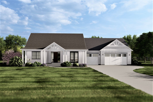 Farmhouse House Plan - Willow 55748 - Front Exterior