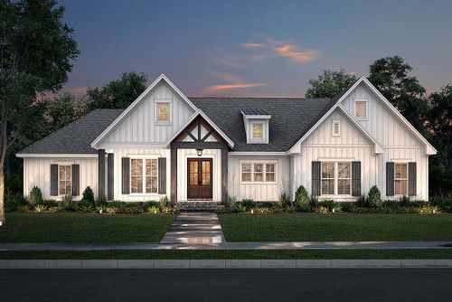 Farmhouse House Plan - Rock Creek 37569 - Front Exterior