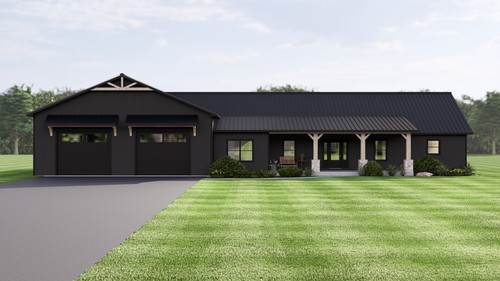 Farmhouse House Plan - 52958 - Front Exterior