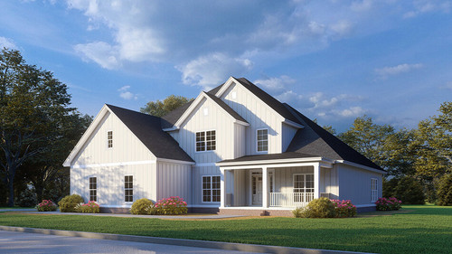 Farmhouse House Plan - White Gables Farm 31596 - Front Exterior