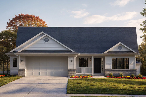 Ranch House Plan - Cedar Creek 55312 - Front Exterior