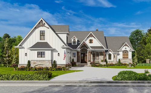 Farmhouse House Plan - Glenwood Cottage 19284 - Front Exterior